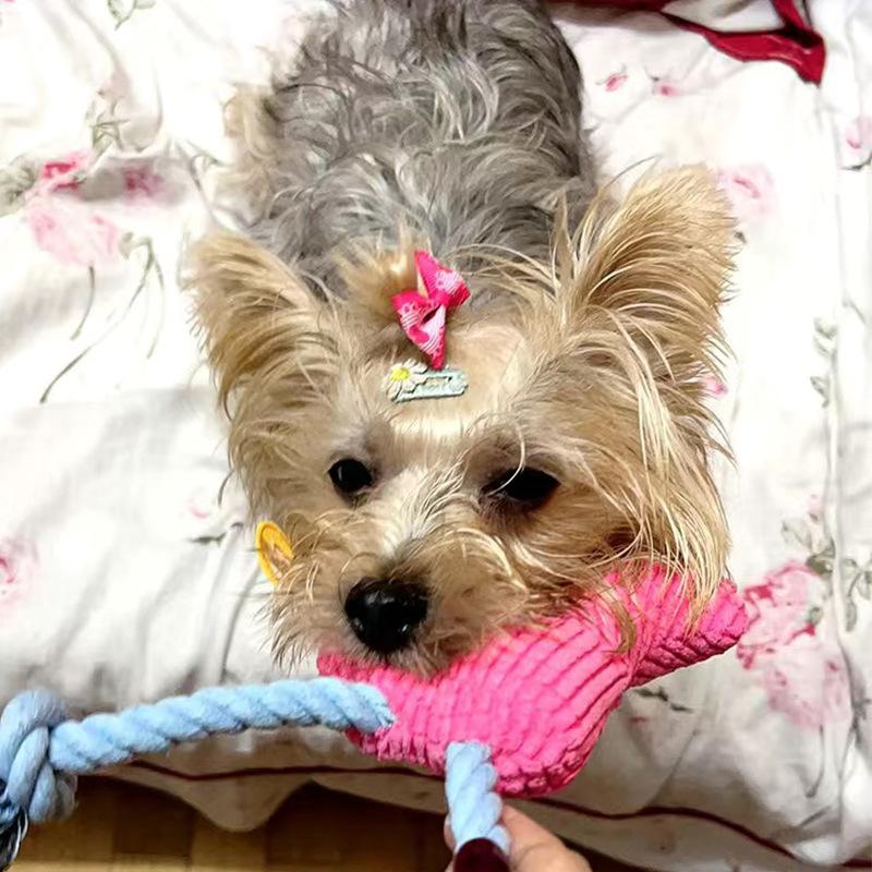 Pet Supplies: Sound-sounding, Tooth-grinding, Biting Cat and Dog Toys, Corn Kernels, Plush Cotton Ropes, Deer