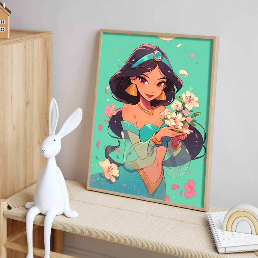 DIY Diamond Painting Princess Aladdin Cross Stitch Kit Mosaic Art Diamond Painting Full Circle Diamond Home Decoration
