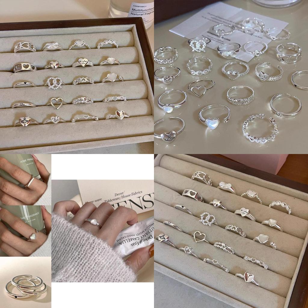 Elegantly Crafted Adjustable Open Heart Ring For Women Unique Geometric Design