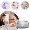 4-in-1 Auto Electric Nail Trimmer Clipper - Nail Grinder Polisher with UV LED Lamp, Portable Manicure Pedicure Cutter