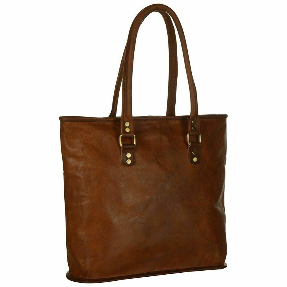 Leather Lady Shopping Bag Women Messenger Handbag Shoulder Tote Purse Vintage