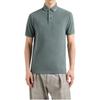 Emporio Armani Solid Color Jacquard Logo Short Sleeve Polo Shirt Men tops Green EM001081-AF10497-U9083