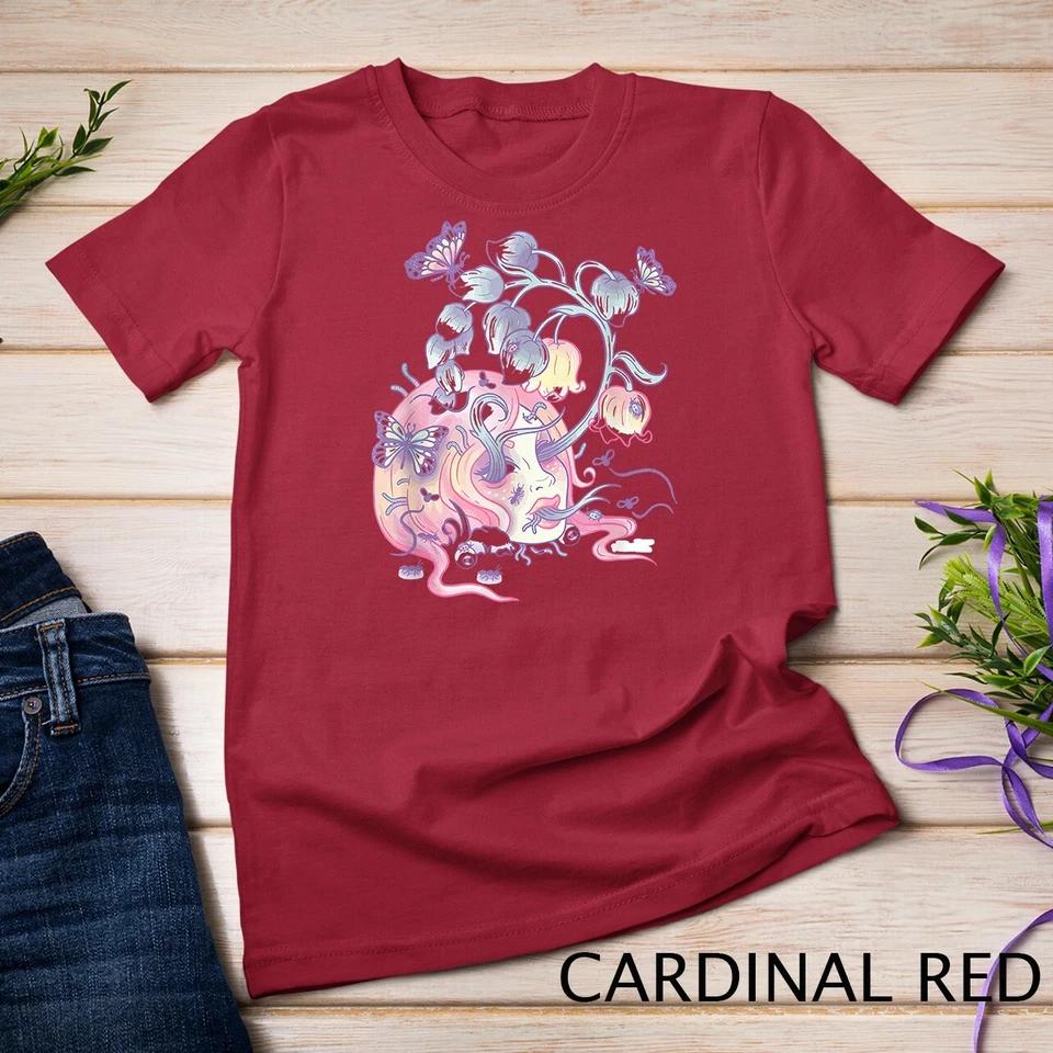 Pastel Goth Aesthetic Girl Flower SKull Japanese Kawaii T-Shirt Unisex T-shirt 2 3XL