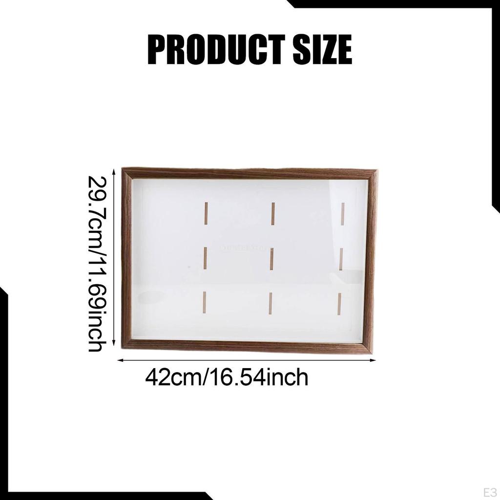 Medals Display Case Photo Frame with Clear Window Decoration Storage Box Picture for