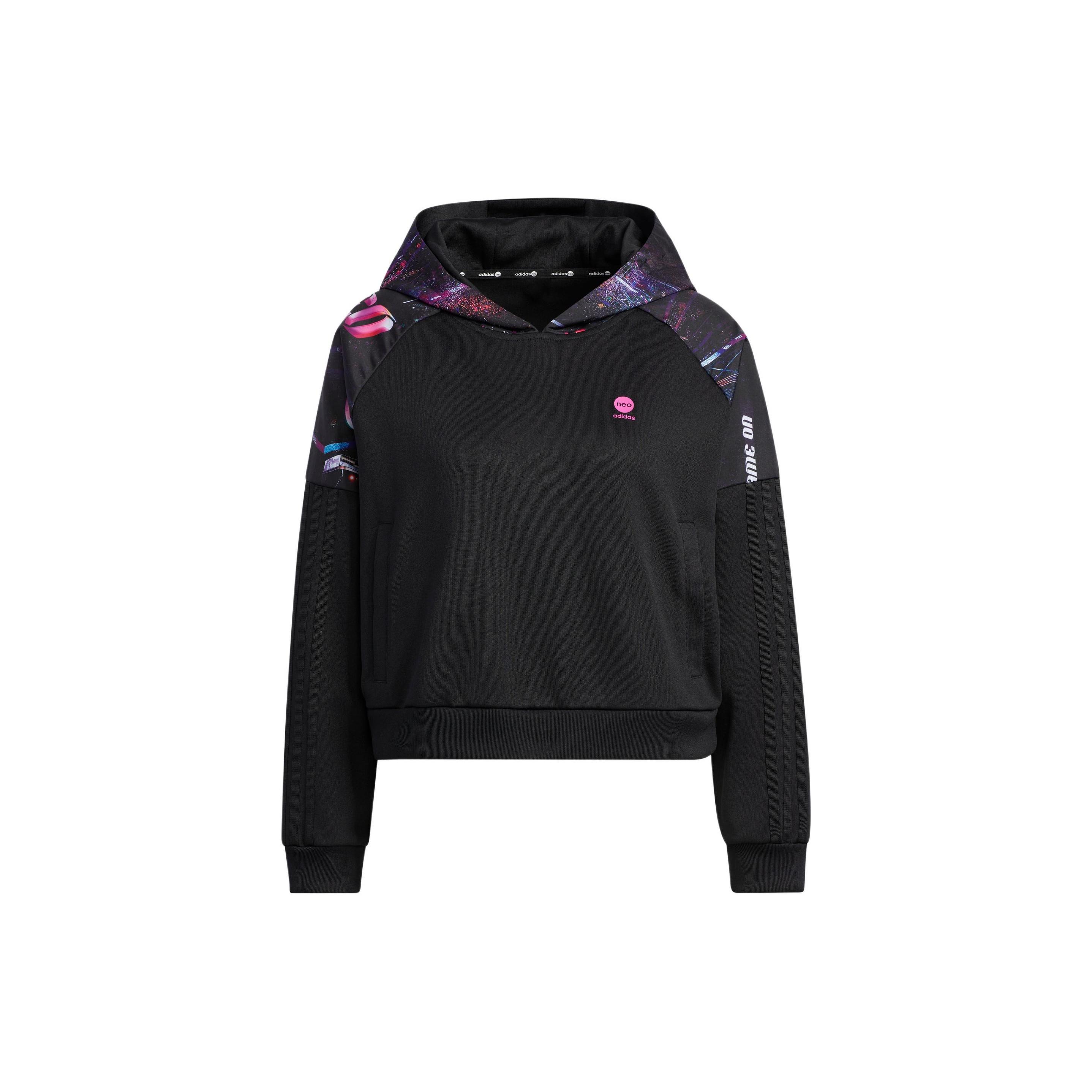 (WMNS) adidas Neo Basketball Hoodies Black Women s IA6807 XS