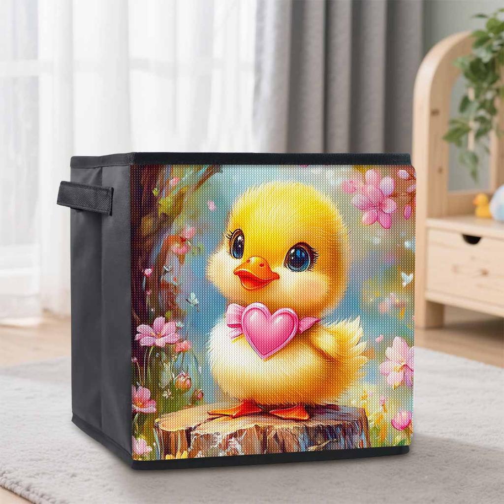 "Loving Chick" 5D Diamond Painting Storage Basket Full Round Drill Mosaic Diamond Embroidery Cross Stitch Kits Home Decor Home Decor