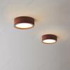 European-style Simple LED Solid Wood Round Ceiling Lamp Living Room Dining Room Corridor Porch Study Bedroom Lighting Lamps