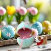 Surprise Easter Egg from Wool Felt Handmade Felted Easter Egg with Small Animals Hidden Inside Easter Basket Stuffer for Home Decor