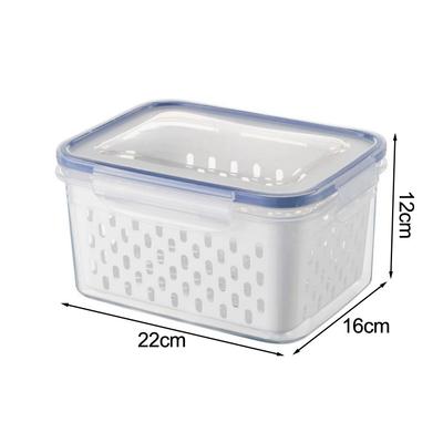 Sealed Drainable For Kitchen Storage Container for Dry and Fresh Food Storage