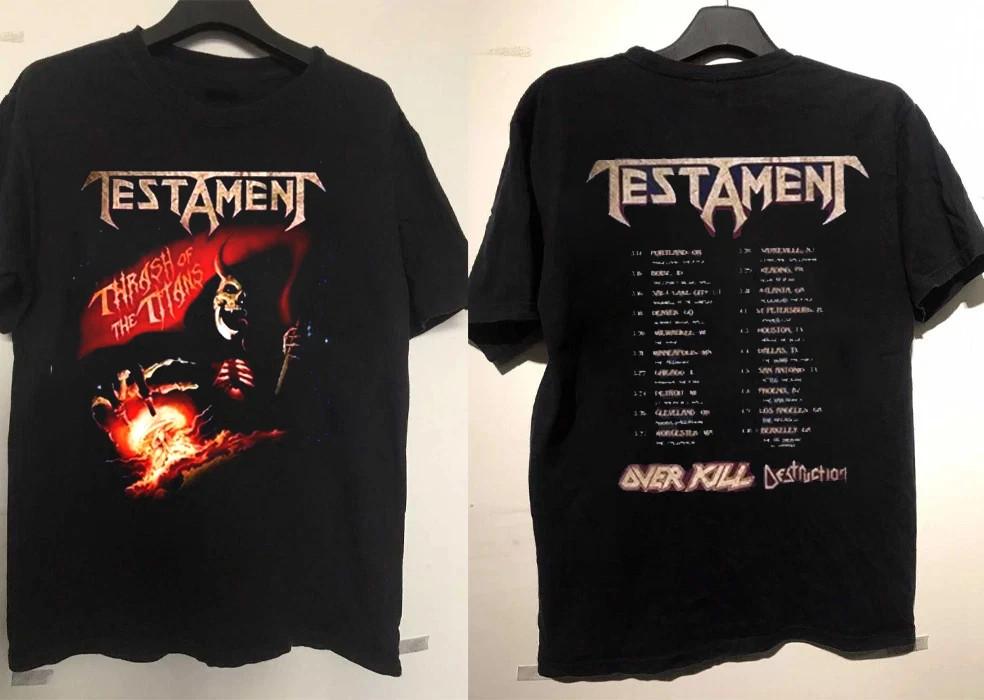 Testament Band 2 Sides North America Tour 2026 S to 5XL Concert Shirt XXXXL