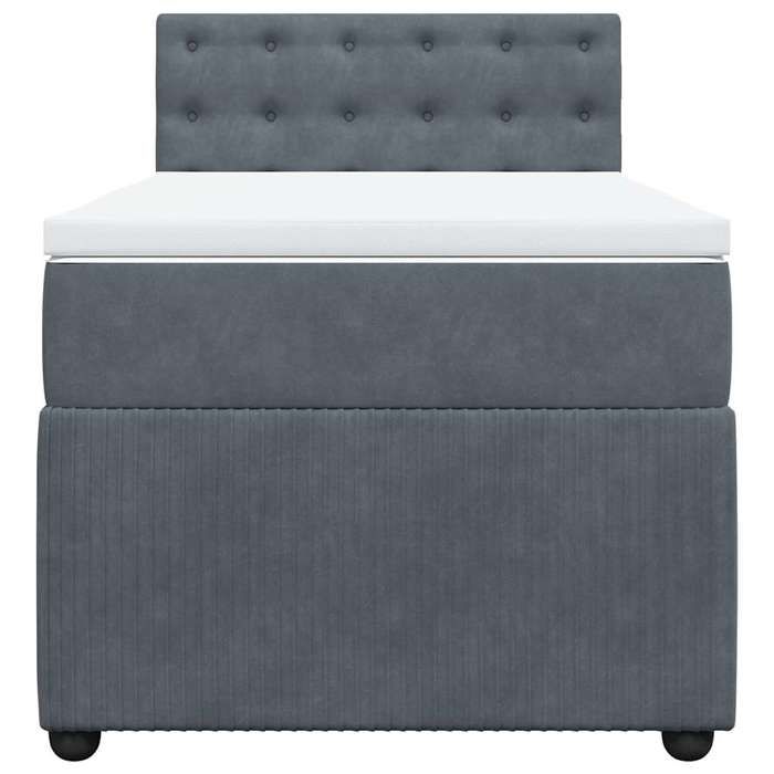 Maison Exclusive - Bettlattenrost mit Matratze Dunkelgrau 100x200 cm