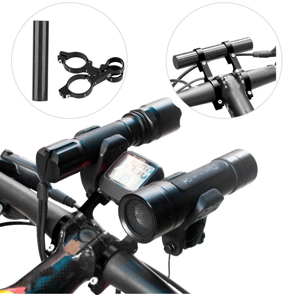 Aluminium Alloy Cycling   Odometer Extension Mount Bike Computer Extra Holder (Black)