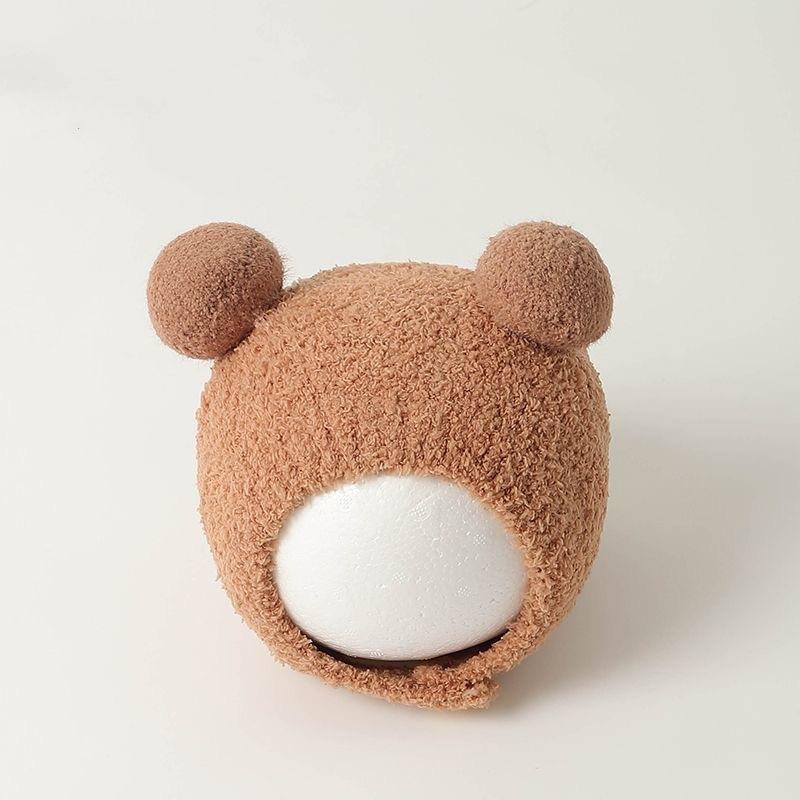 Autumn and winter cute piggy warm men and women children plush hat go out windproof hat baby ear hat baby hat