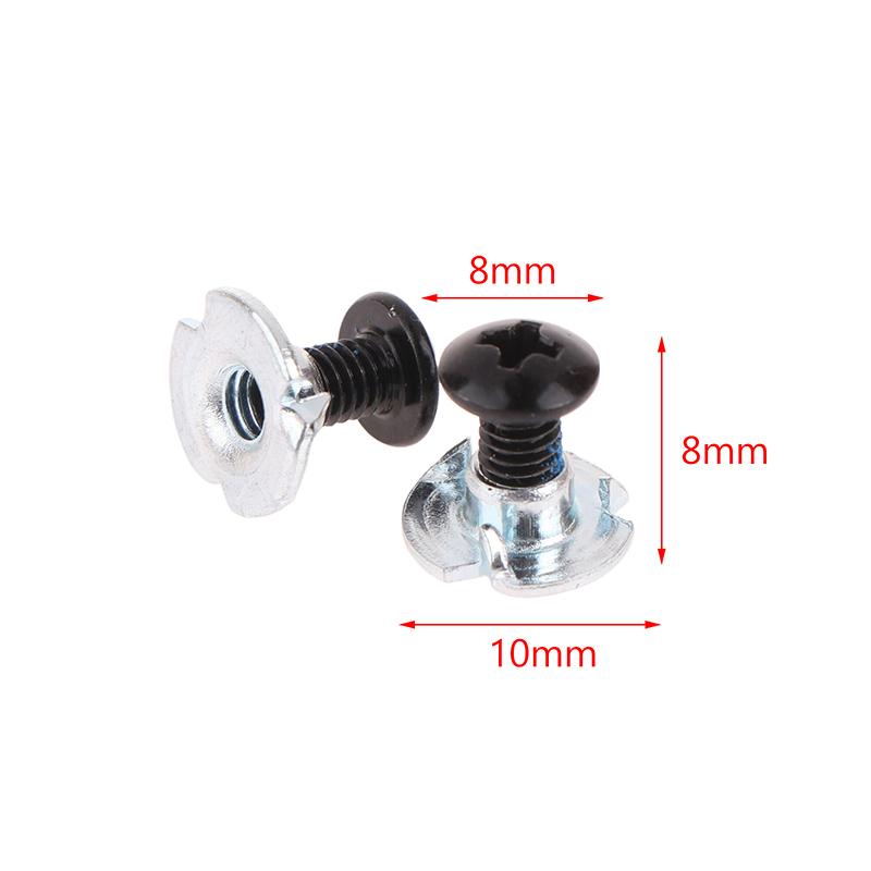 10Pairs Skate Shoes Screws Inline Roller Skate Replacement Repair Mounting Screws Nut Bolt Part Roller Skate Shoes Fittings