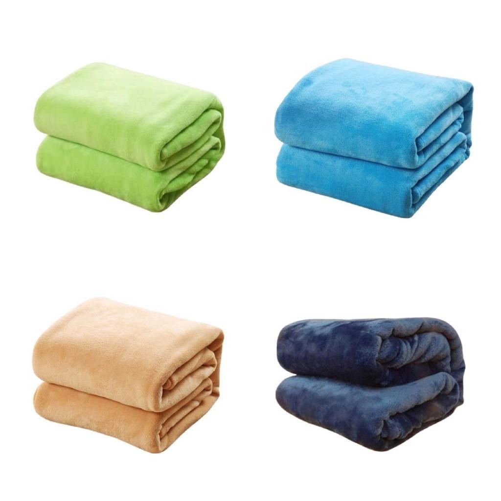 Lightweight Flannel Polyester Blanket In Various Colors For Modern Style Bedrooms