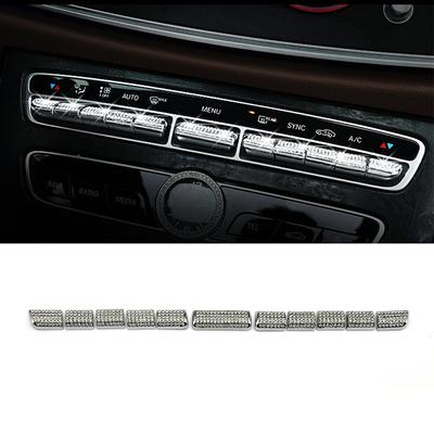 Pour Mercedes Benz Classe C W205 2015-2018 Console Centrale Climatisation AC Bouton de Réglage Interrupteur Modification Décalcomanie Garniture en Cristal Diamant