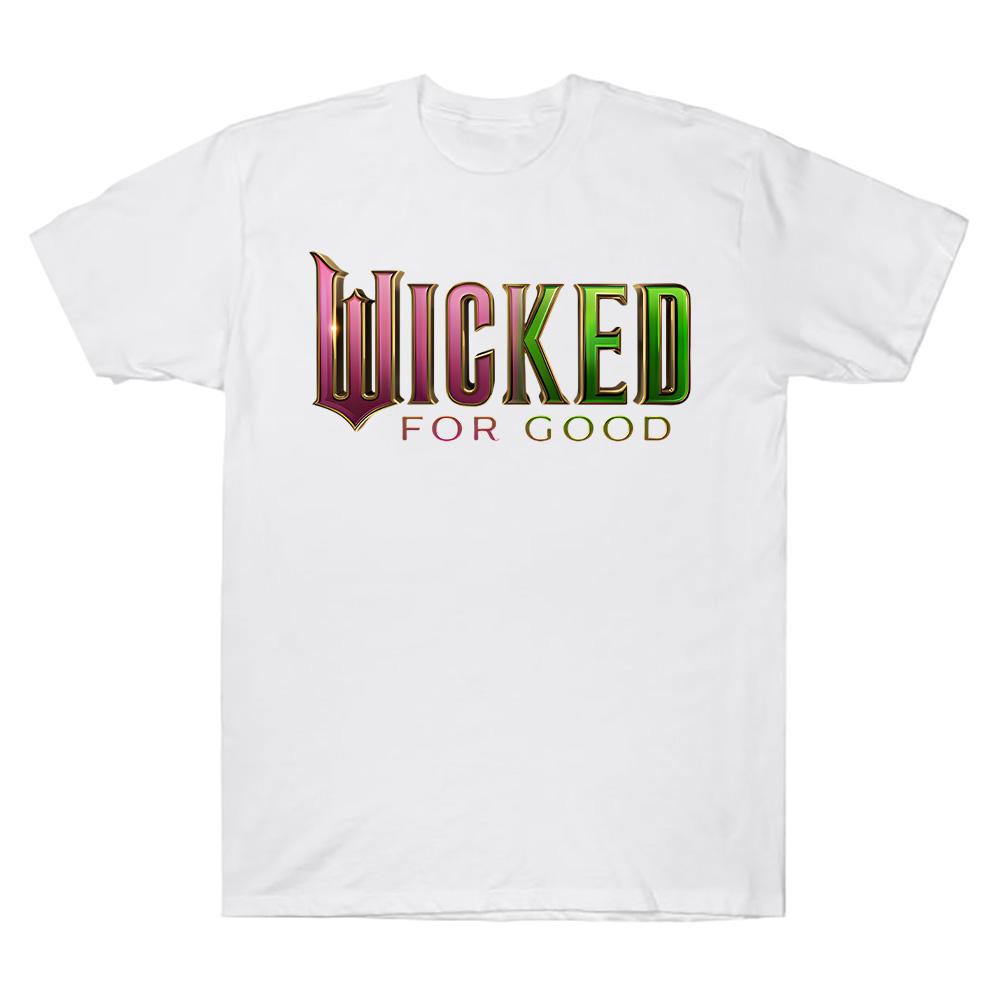 

Wicked for Good T Shirts Fashion Men Harajuku Aesthetic Tees Unisex High Quality Female Cotton Tees Shirts Y2K Fashion Clothes M