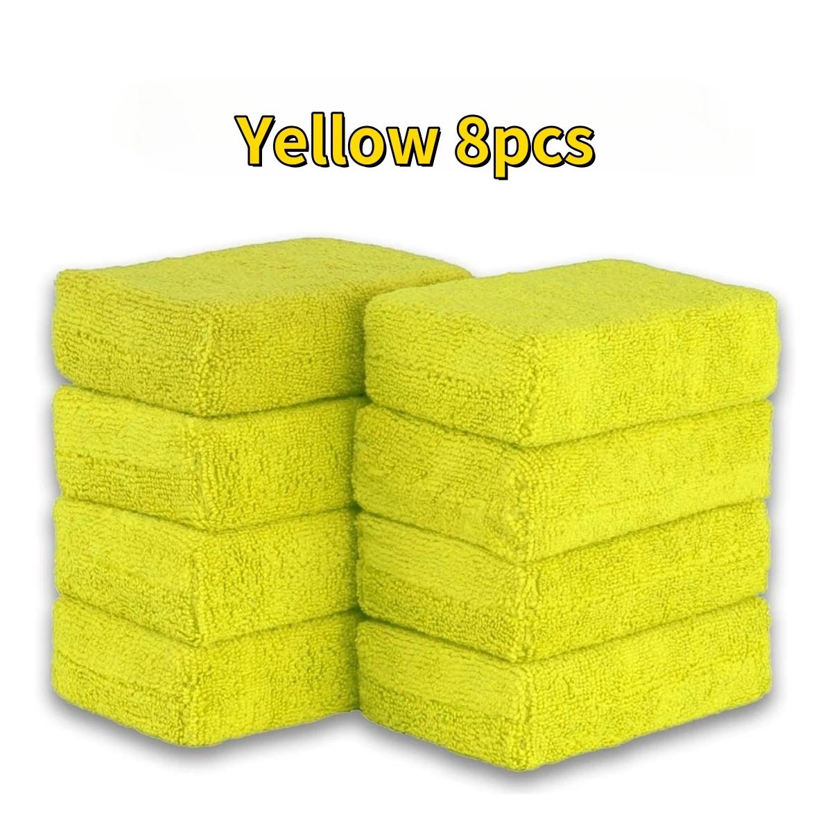 

8PCS Microfiber Car Wax Applicator Pads, Soft Auto Detailing Sponge for Paint Polishing & Cleaning