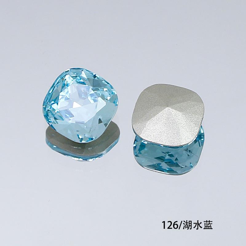 10Pcs Crystal K9 Glass Drill Tip Bottom Drill Fat Square Special-Shaped Nail Drill Clothing Accessories