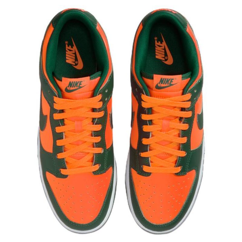 Nike Dunk Low 'Miami Hurricanes' Skate Shoes Sneakers DD1391-300