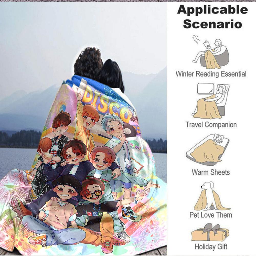1pc TNT, Disco Party Flannel Blanket [Cozy Throw Blanket] For Sofa, Bed, Travel, Camping, Livingroom, Office, Couch, Chair, And Bed
