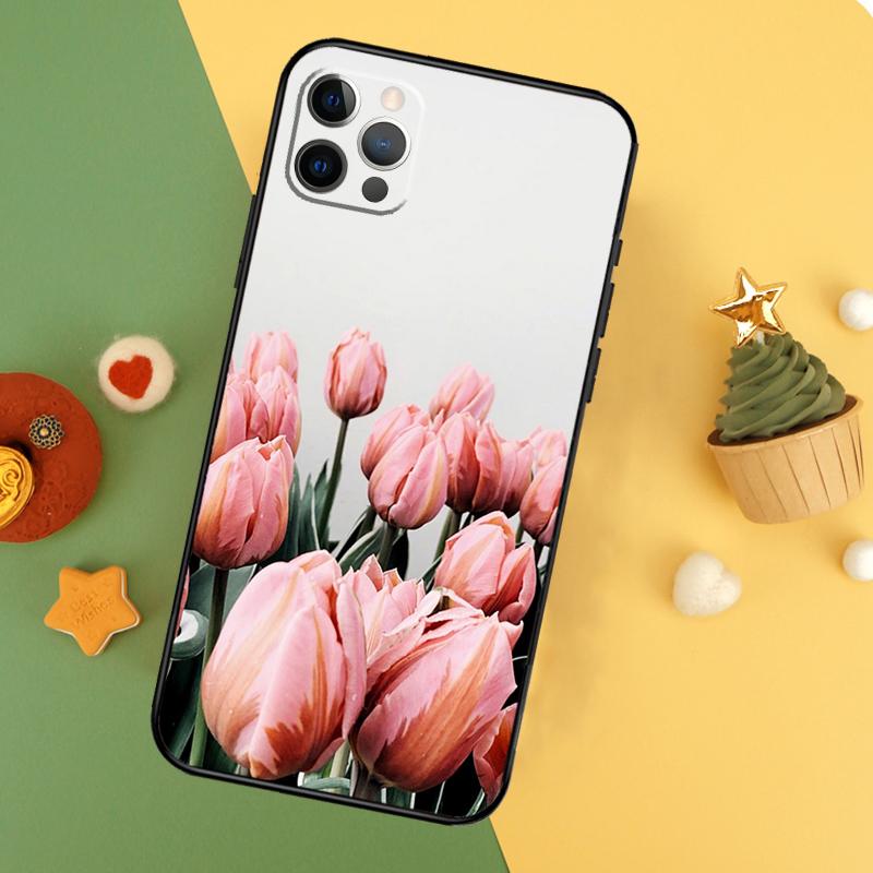 Tulip Flower Colorful Phone Case For iPhone 17 17Air 16 15 14 13 11 12 Pro Max 12 13 Mini 16E Shockproof Cover