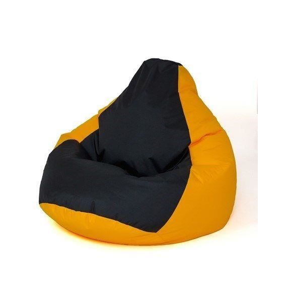 Go Gift Sac Sako pouffe poire jaune-noir XXL 140 x 100 cm - 5905359299141