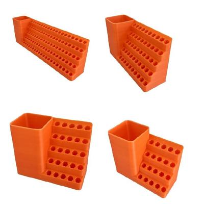 Impact Resistant Screwdriver Bit Holder Case Organizer 20/25/50/100 Holes Tool Storage for Home Garage