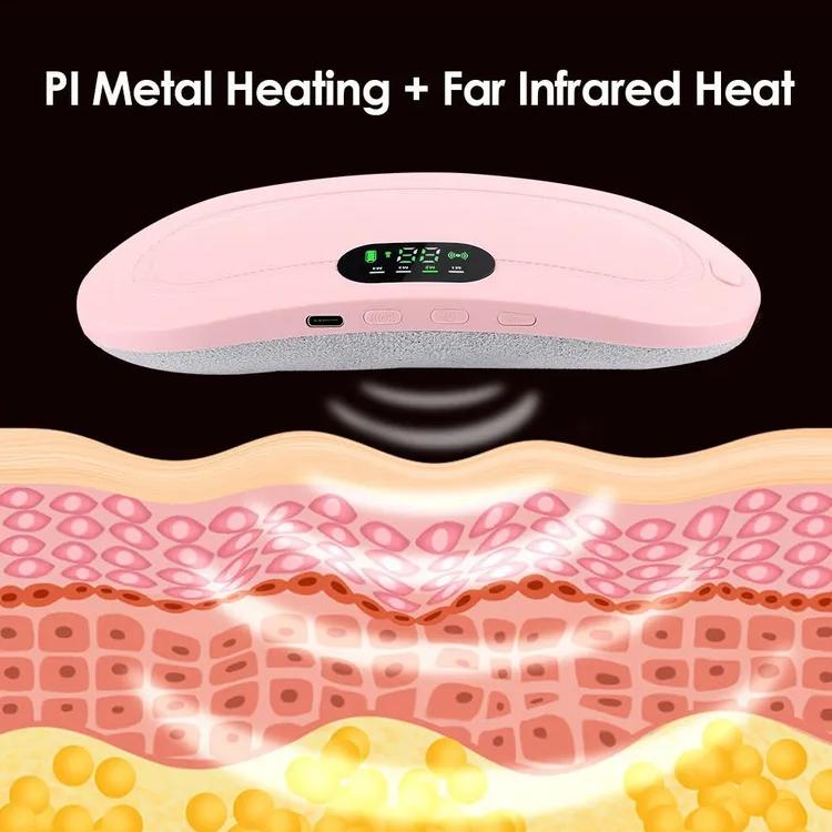 Electric reusable heating pad massager for menstrual pain in the lower back, belt for abdominal pain, menstruation and colic