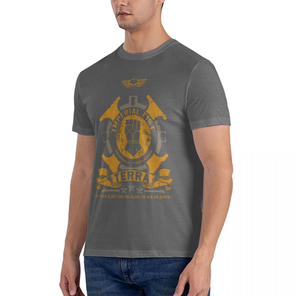 Imperial Fist Terra T Shirt Design Short Sleeve 3xl Outfit Famous Humor Summer Style Unique T Shirt Men Fashion Casual Aesthetic
