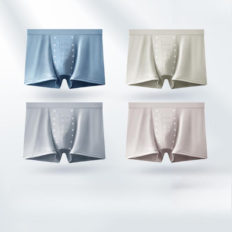 

4 шт. Мужское нижнее белье Летнее боксерское нижнее белье Мужские эластичные удобные трусы Мужское нижнее белье больших размеров Боксеры-слипы 4XL