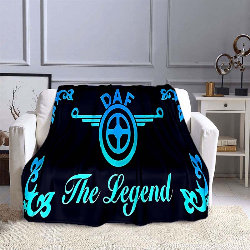 

DAF Грузовик Классический Автомобиль Логотип Покрывало Ворс Мягкий Фланелевый Покрывало Диван Одеяло Для Подарка Все Сезоны