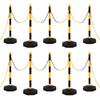 Vidaxl Set of Posts with a 10-Meter Plastic Chain