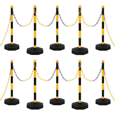 Vidaxl Set of Posts with a 10-Meter Plastic Chain