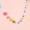 100 Wool Balls Felt Colorful Garland Wool Fiber Diameter 2cm Balls Ultra Lightweight Cute 20 Colors Party Decoration