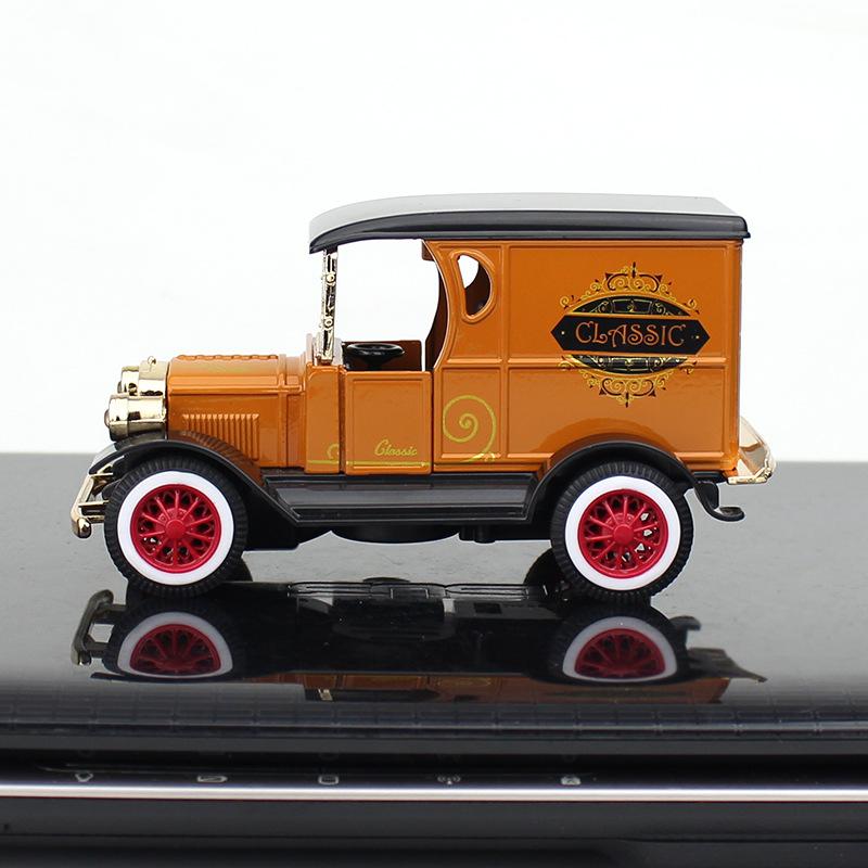 1pc Retro Alloy Car Model Ft Vintage Car Metal Ford Car Gift For Boy Collection Toys