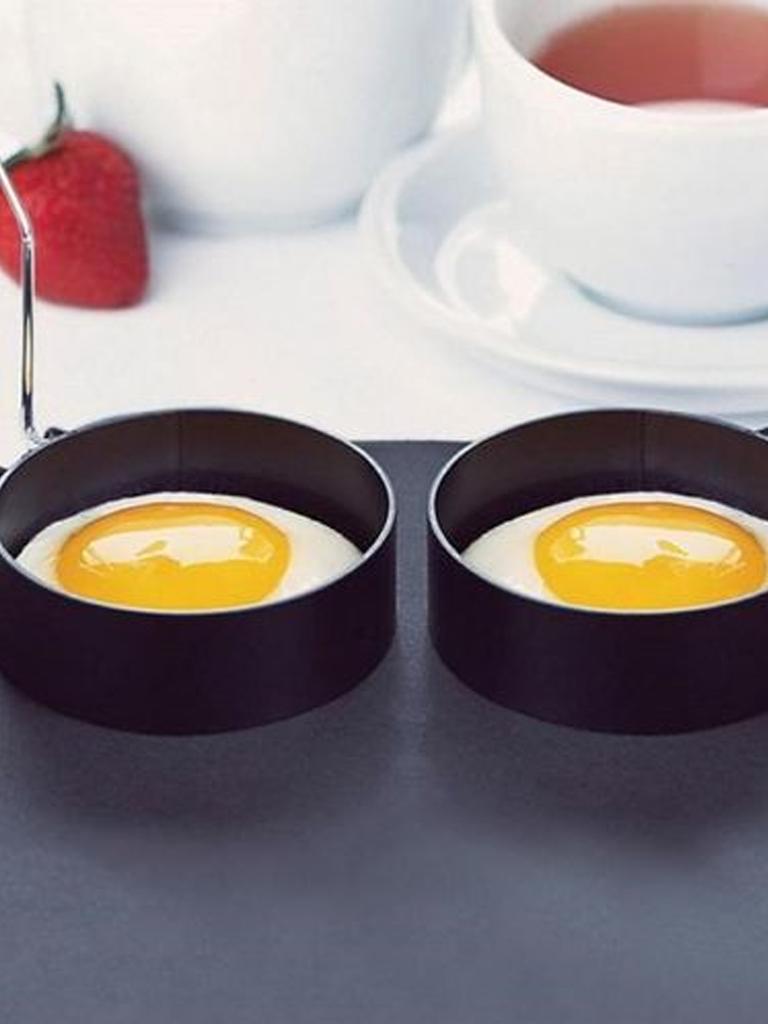 Paslanmaz çelik omlet ev tipi yuvarlak kızarmış yumurta buharda pişirilmiş poşe omlet kalıbı mutfak pişirme aleti