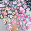 Cute 3D Squishy Butt DIY Diary Sparkly Girl Cell Phone 3D Reward Stickers of Stickers, Stickers, Decor, Decorations, (Set 2)