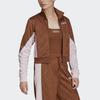 Adidas Originals Cropped Coats Women's Brown Stand Collar Moderate HL0068