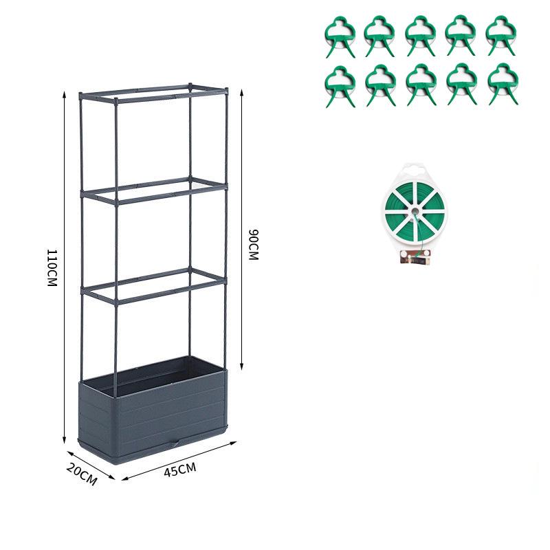 Outdoor Garden Flower Pot Plastic Planter Box for Vegetables and Flowers