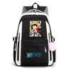 One Piece Anime Super Novice Luffy Printed Canvas School Backpack Teens High Capacity Travel Bag