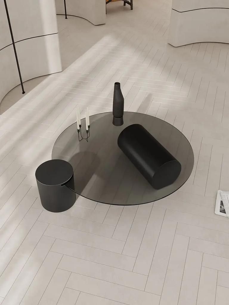 Minimalist Italian Coffee Table Living Room Decoration Designer Round Side Table Center Service Meubles Postmodern Furniture