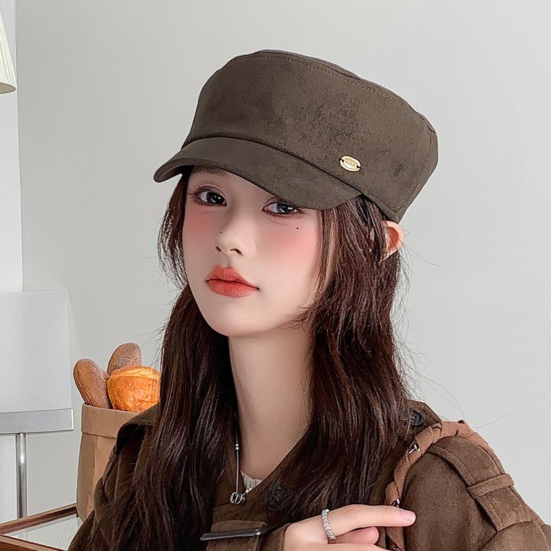 Osmihranná čepice pro děti Retro a univerzální Teplá baretka typu Newsboy Odolná proti větru a zvýrazňující obličej Malý baret pro podzim a zimu