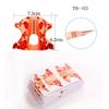 100-Piece French Light Therapy Nail Extension Forms: Butterfly & Horseshoe Designs