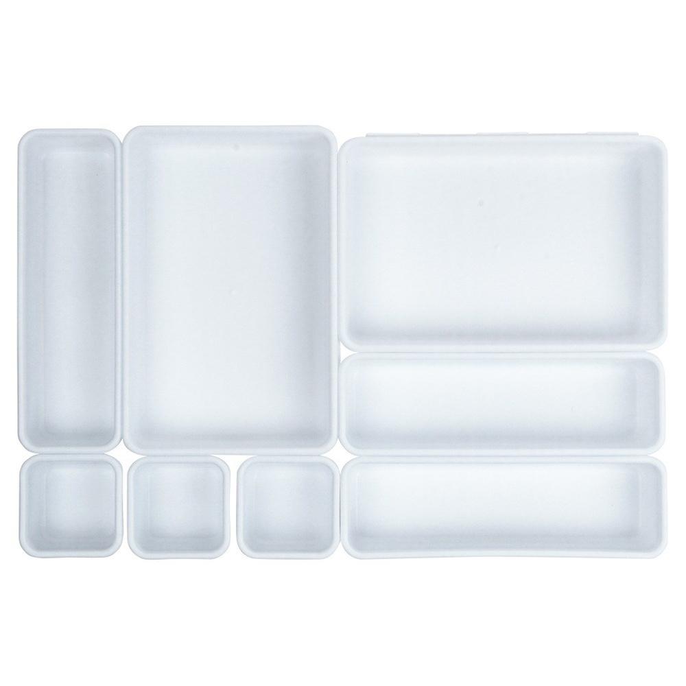 8x Modular Organizer Boxes Containers Storage Drawer Insert