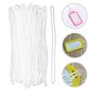 50 stuks Reistags Herbruikbare PVC Badgehouder Riem Praktische Bagagelabel Lus voor Rugzak Koffer ID Labelhouder Reisaccessoires