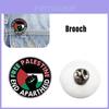 Free Palestine Anstecknadel Brosche Dekoratives und robustes Metalllegierungsabzeichen Accessoire