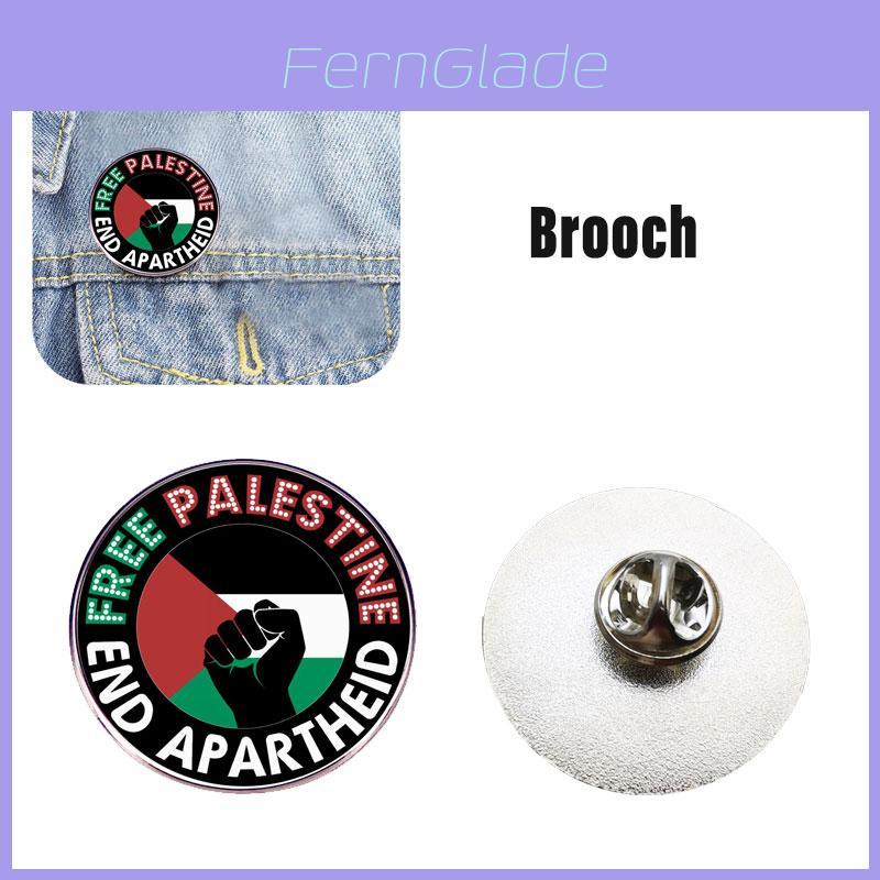 Free Palestine Anstecknadel Brosche Dekoratives und robustes Metalllegierungsabzeichen Accessoire