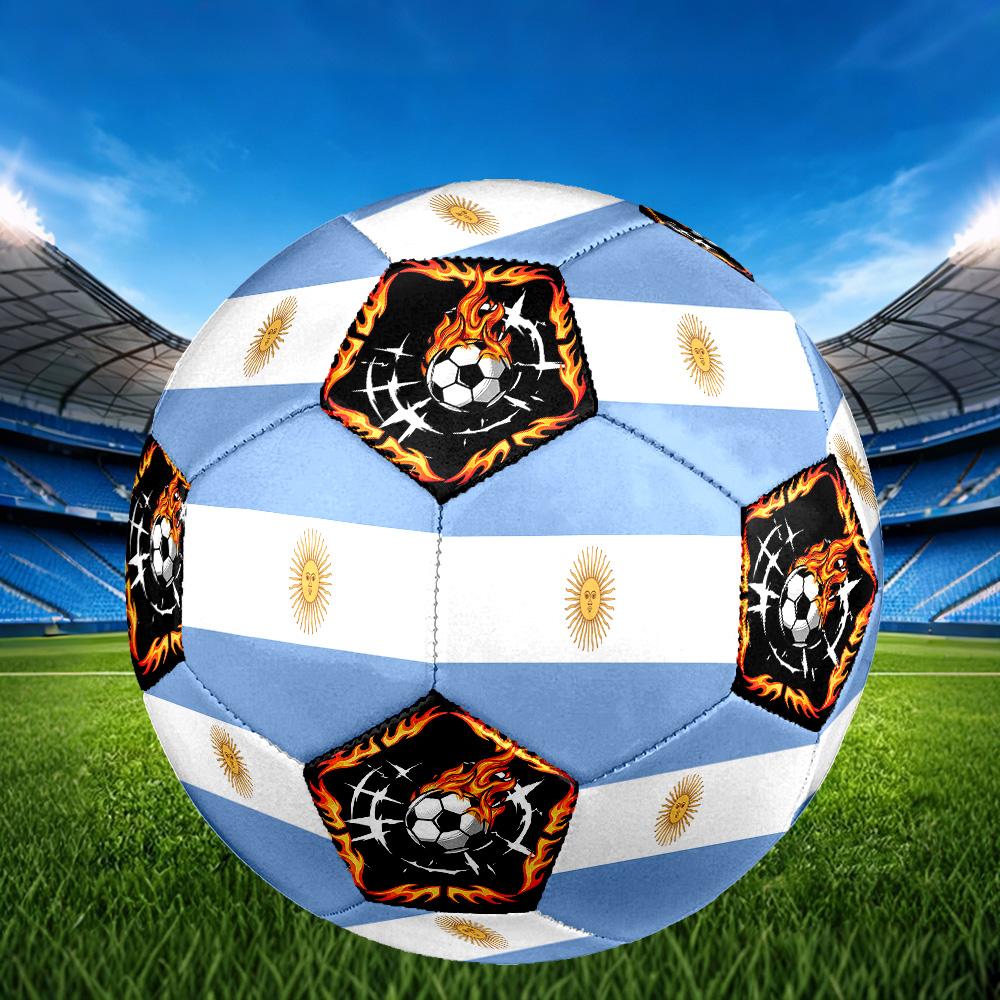 1pc Argentina Sports Theme Size 5 Soccer Ball Professional Match Training Football Indoor &Outdoor Sports Ball Lightweight Durable c6646