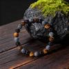 Festive Gifts Tiger Eye Black Onyx Blue Cracked Stone Beaded Bracelet Minimalist Fashion Jewelry For Men Women Daily Wear Gift
